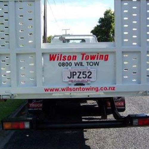 The tow truck at Wilson Towing